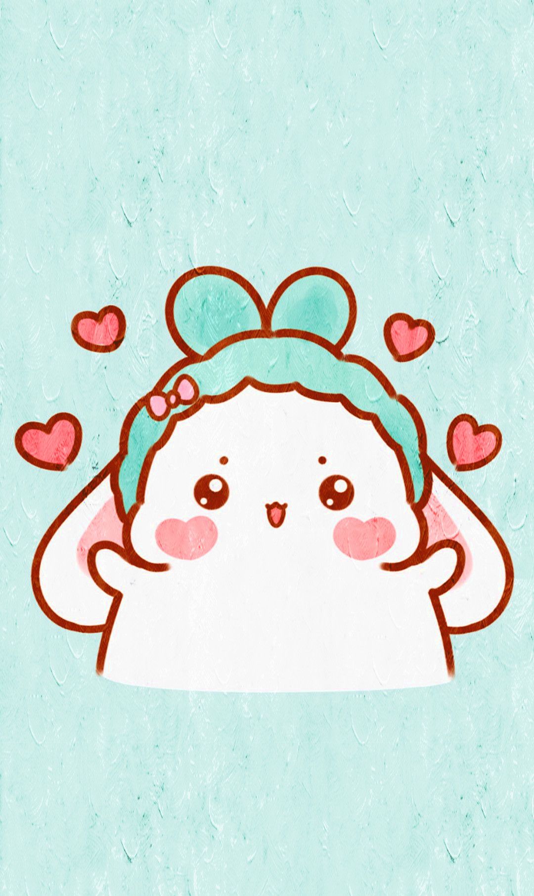 动漫壁纸:超可爱萌系卡通手机壁纸,毛茸茸的小兔子喜欢吗?