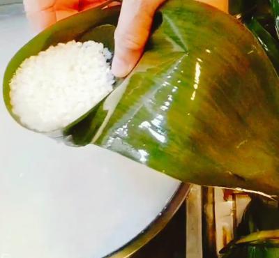 纯糯米粽子(三角粽子包法视频)