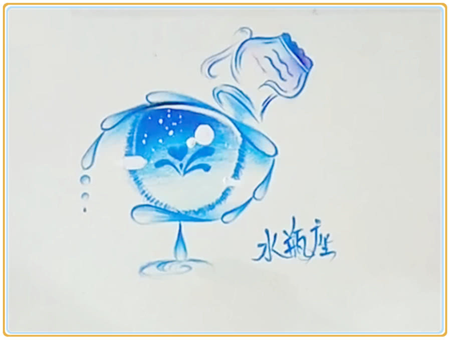 大佬手绘星座系眼睛,处女座柔美,水瓶座优雅,射手座美到心醉!