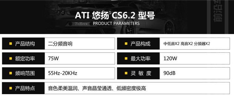 奔驰CLS320音响改装ATI悠扬6.2套装喇叭