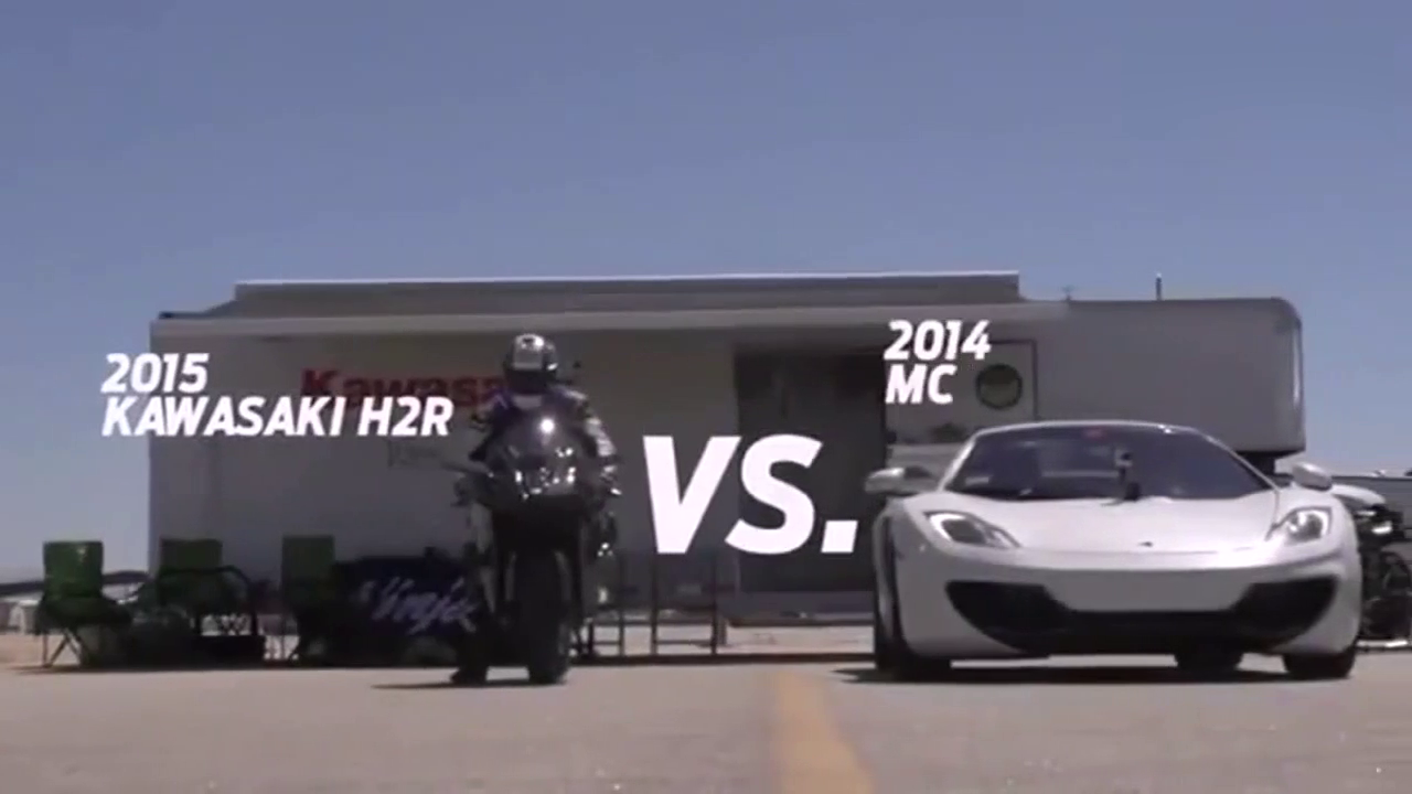 大跌眼镜 看大摩托车狂虐超级跑车