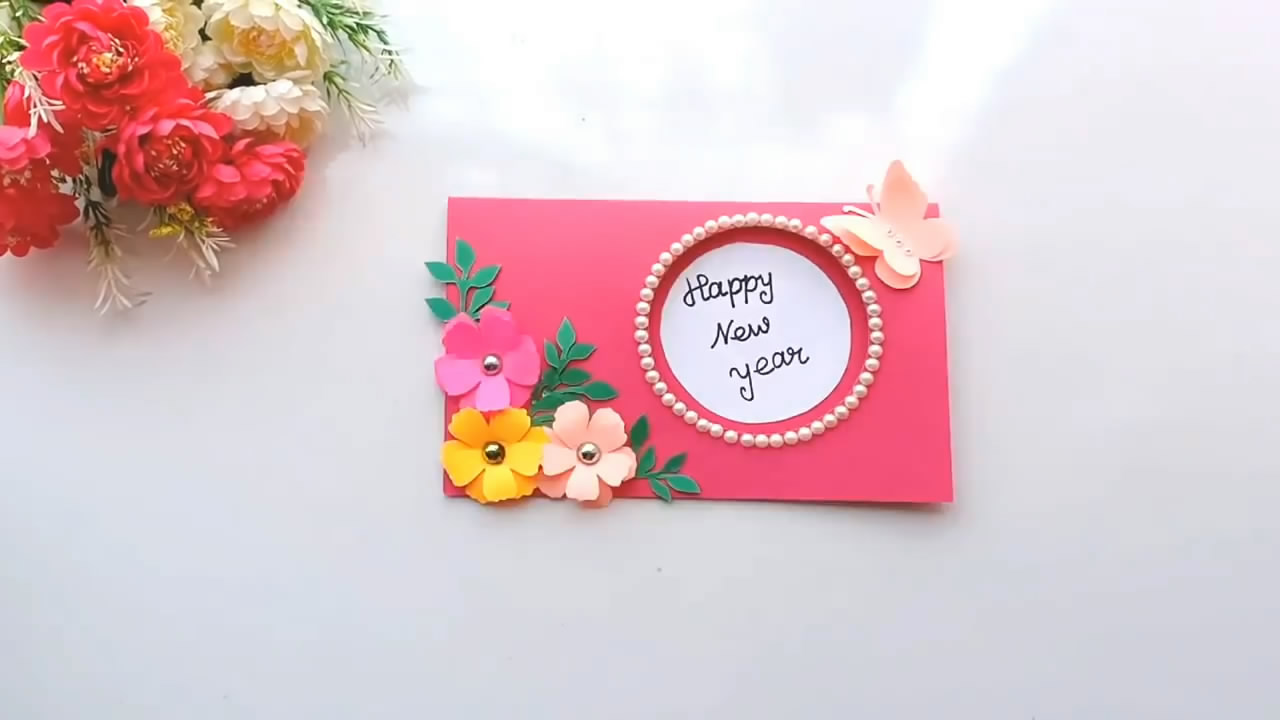 2019新年贺卡的制作教程,非常简单,看一遍就学会了(图解)
