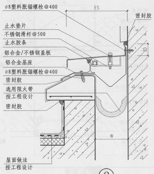 屋面变形缝做法图集(屋面伸缩缝图集)