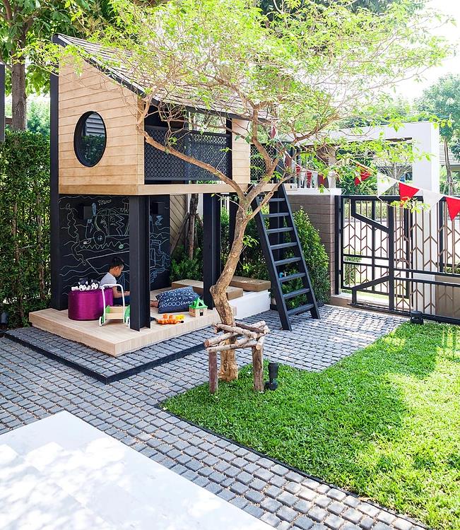 庭院设计:专门为有孩子的家庭设计的庭院,这么有气质的儿童乐园