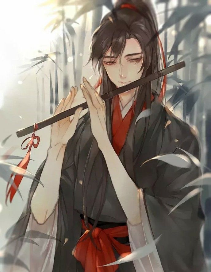 魔道祖师二次元古风壁纸,他站在前尘风口,想彻醉却醒了酒