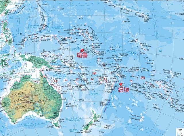 全部国土几乎仅有一个岛屿组成的国家:巴巴多斯,瑙鲁和纽埃