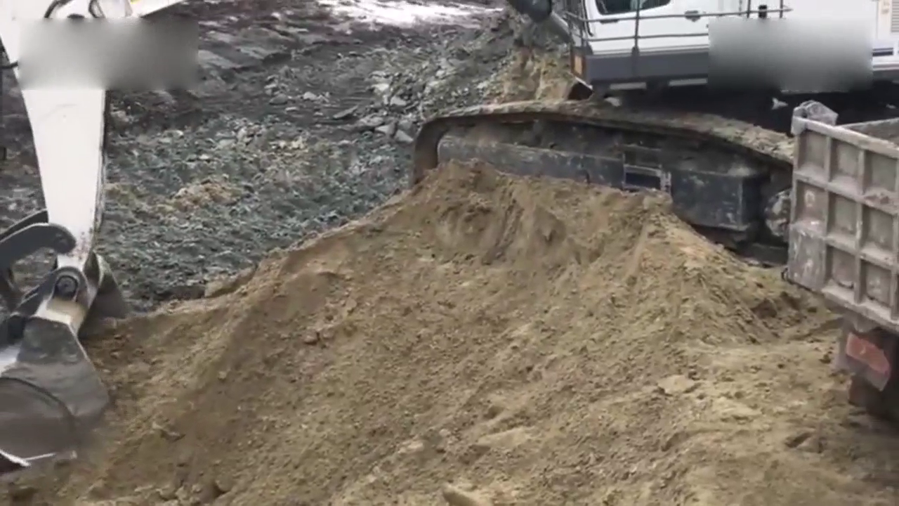 大挖机作业，两斗一卡车，这样的挖机我能看一天