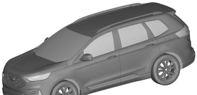 长安福特新款锐界专利图 高低配外观确认