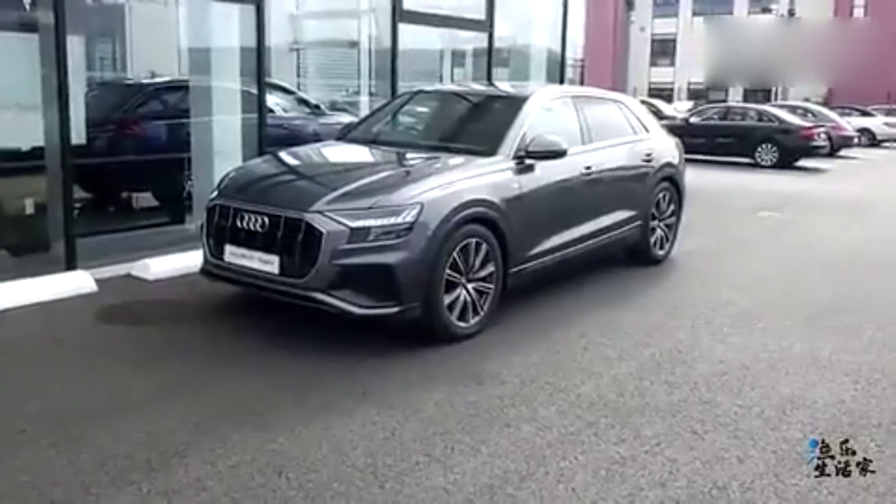 跑车志：2019款新款奥迪Q8 S-Line打开车门