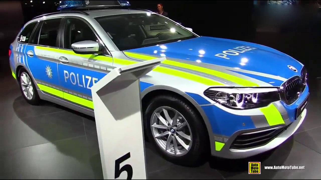 车展实拍宝马警车，帅炸了！