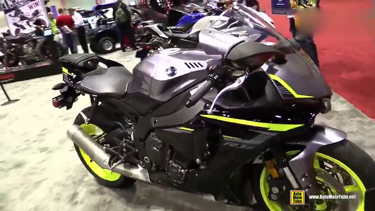 真是帅！车展实拍雅马哈R1S摩托车