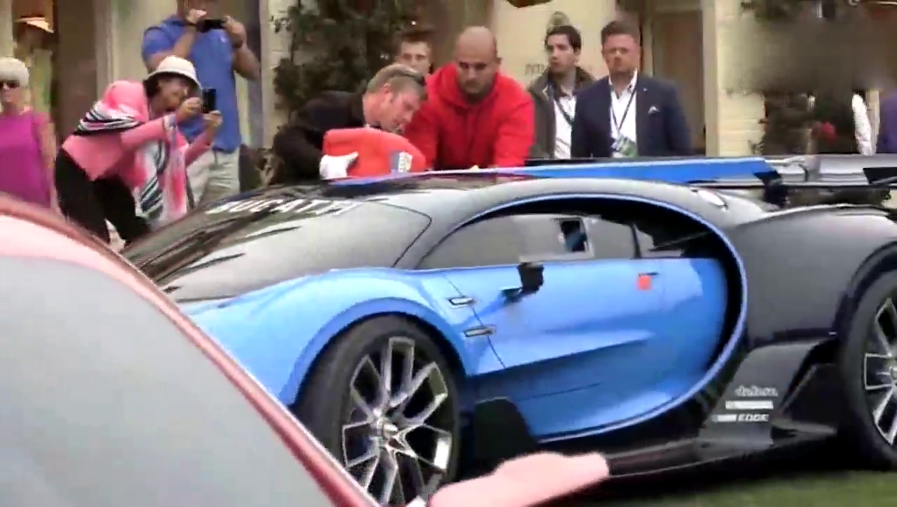 看看价值9000的万布加迪跑车，车主都是怎么加油的？