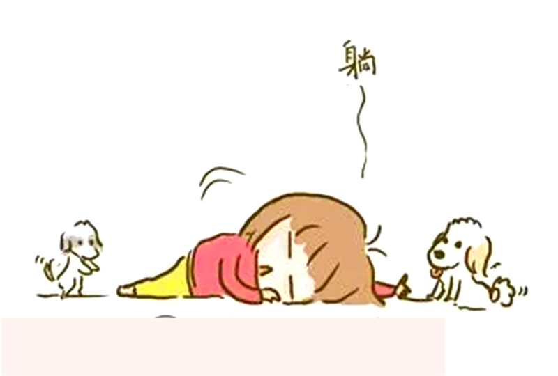 搞笑漫画:不会游泳的女孩去浅水区