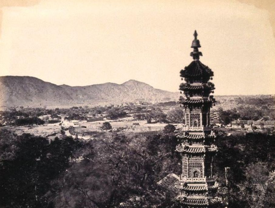 1860年英法联军随军摄影师,拍摄的颐和园珍贵老照片