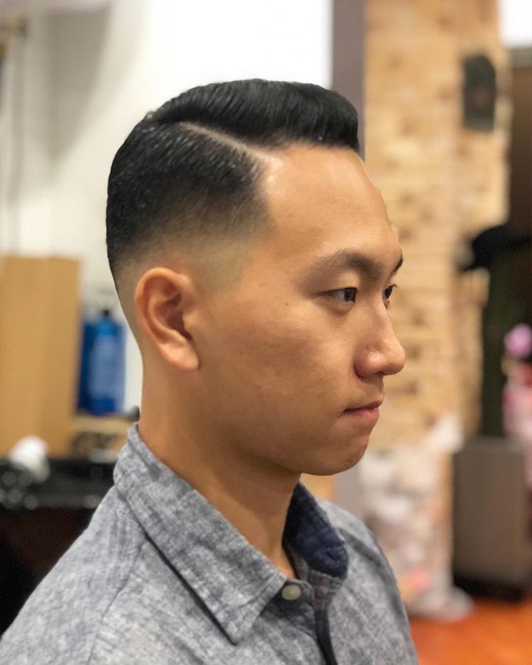 渐变式发型男图片,呈现多种风格