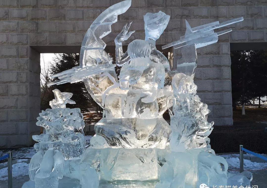 长春雕塑冰雪天地元旦试营业!冰雕雪雕小木屋雪滑梯,一定要去!