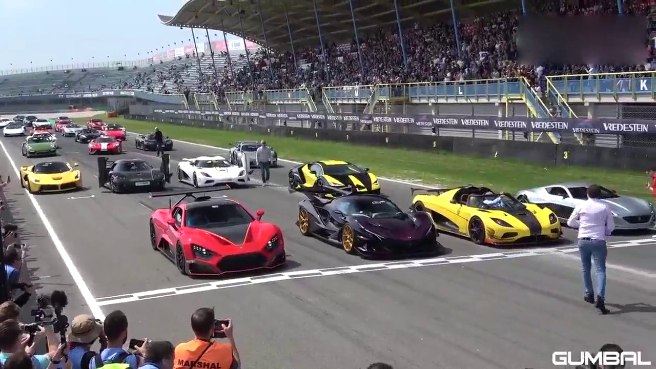 价值5000万美元的超级跑车聚会，停在一起才明白多霸气！