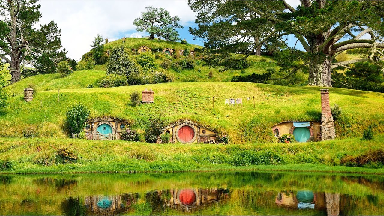 想不到霍比特人居住的小屋在这里,太美了