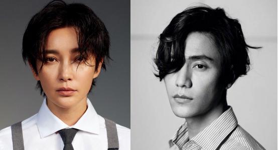 李冰冰短发新造型似换脸，还意外撞脸陈坤，男友装下好像斯文败类