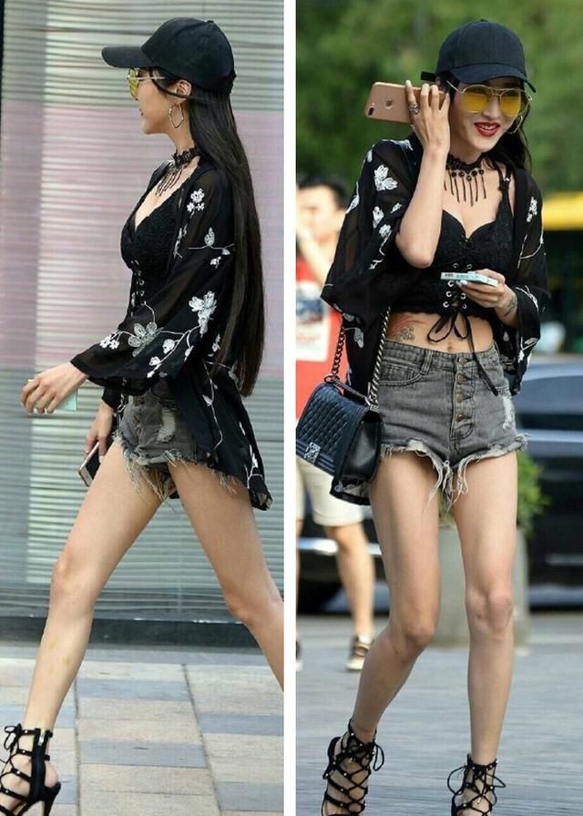 大长腿美女这么穿,让你高到满屏,将内衣当成衣服穿美出你的范!