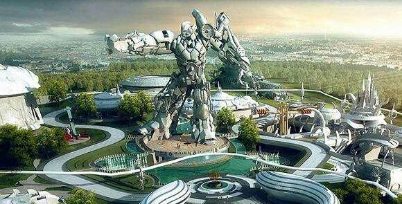 全球最大的科幻主题乐园,俯瞰,犹如银河帝国中