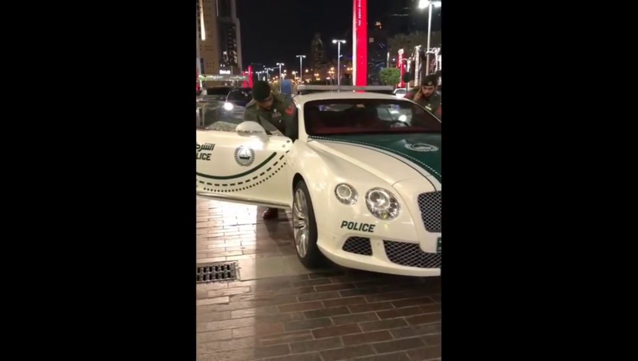 迪拜的豪华跑车 用来当公务用车