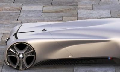 雷诺“水滴”跑车现身，没有车窗，车友：法系设计师真会玩！