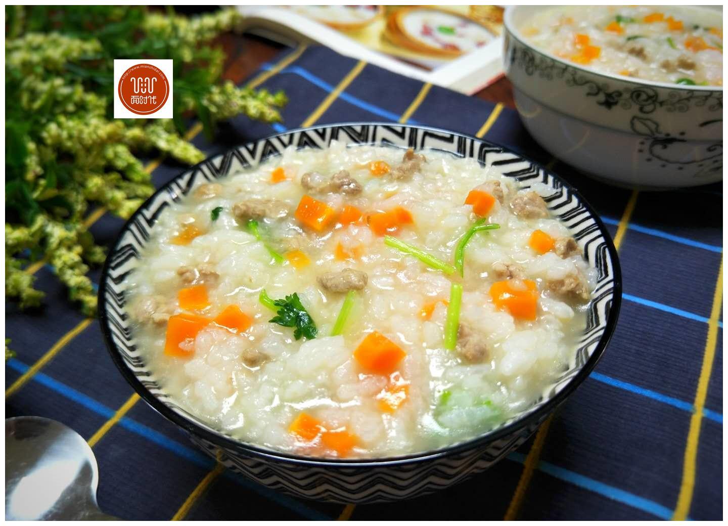 胡萝卜肉末粥,专治不爱吃蔬菜的宝宝!