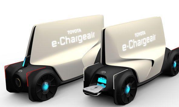 丰田展示移动跟尾充电车e-Chargeair
