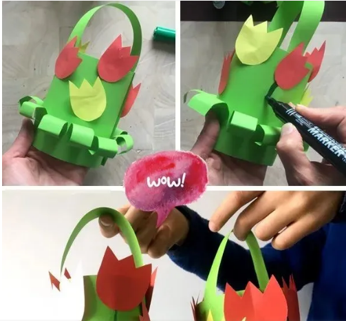 创意手工 | 漂亮的花篮