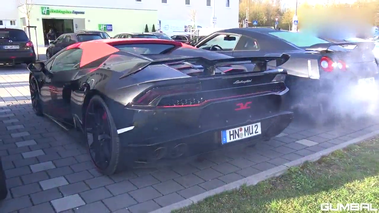 超级跑车加速大声！奥迪R8 V10、哈曼宝马M6，法拉利488 GTB