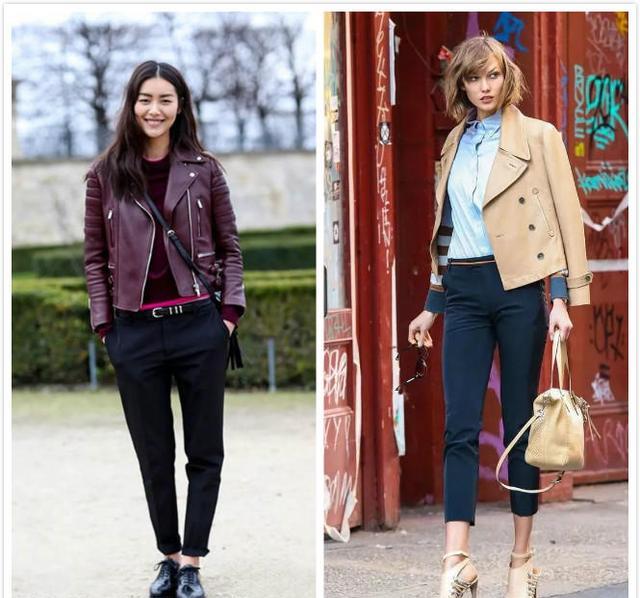 打底裤赶紧扔了吧!今年流行“衬衫+烟管裤”,显高显瘦贼迷人