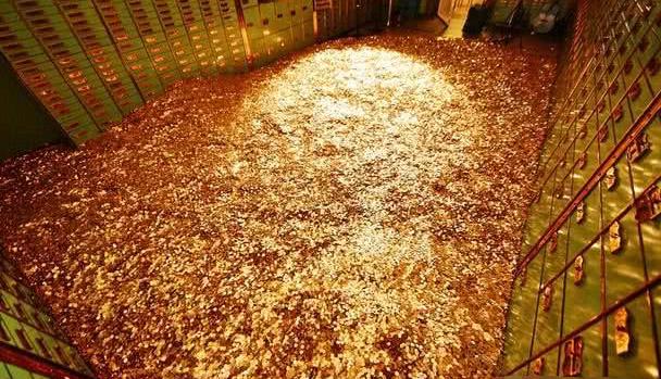 世界上最大的金库,藏在地下27米处,储存1.3万吨黄金