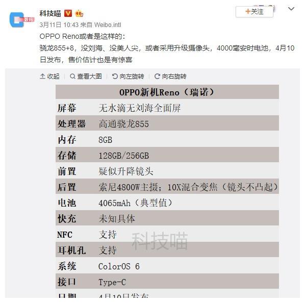 oppoa8参数配置,oppoa8配置参数 oppo reno硬件参数盘点,凭这些配置他撬动了谁的市场奶酪?