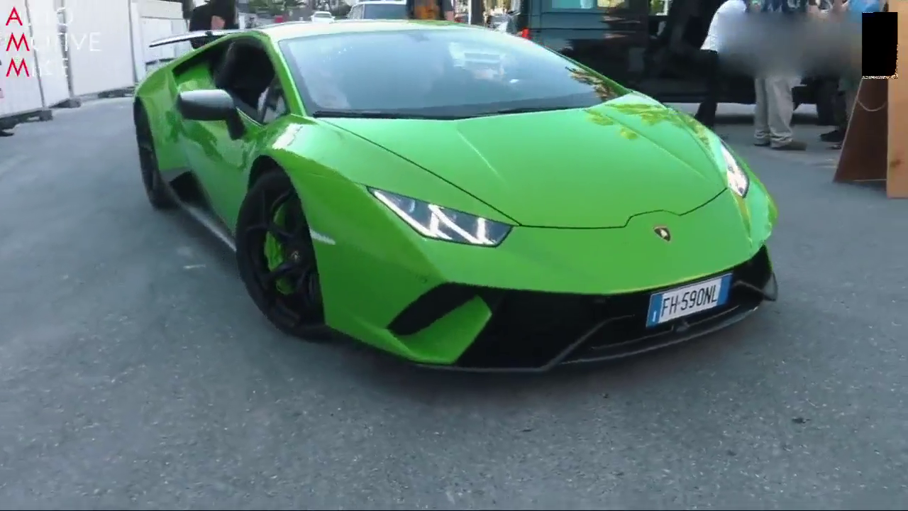 兰博基尼跑车出场，围观群众一顿猛拍，这车太帅了！