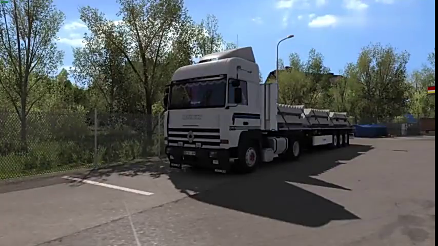 欧洲卡车模拟2：雷诺Major-420-Ti 牵将楼梯送至利耶帕亚