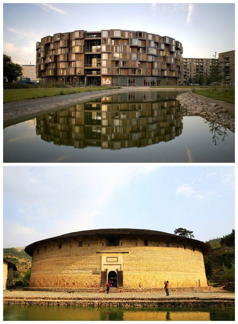中国土楼给了外国设计师灵感，于是他们建了这么一栋最酷大学宿舍
