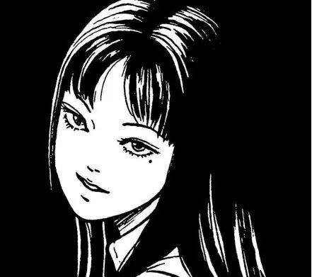 伊藤润二漫画最诱惑危险的女人，死不掉的小姐姐富江头像分享！