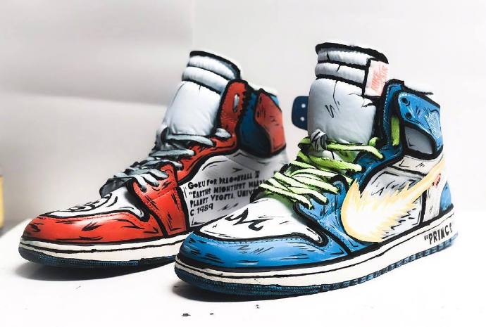 off white jordan 1 goku