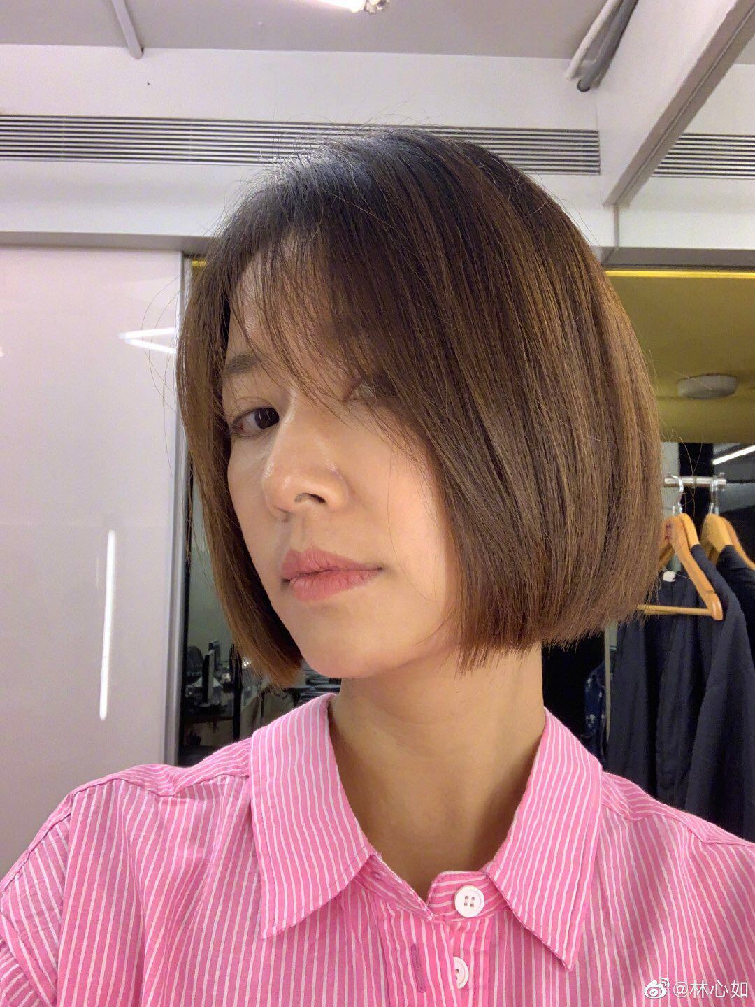 林心如晒短发美照,网友:真人和照片上没法比!