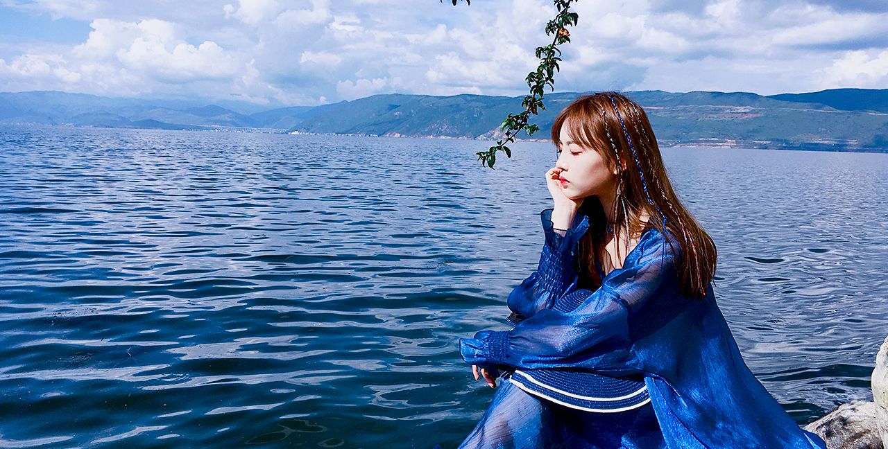 GNZ48阳青颖大海树荫甜美自拍风尚秀!