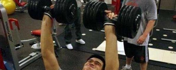 姚明卧推320磅,孙悦200磅,那林书豪多少?