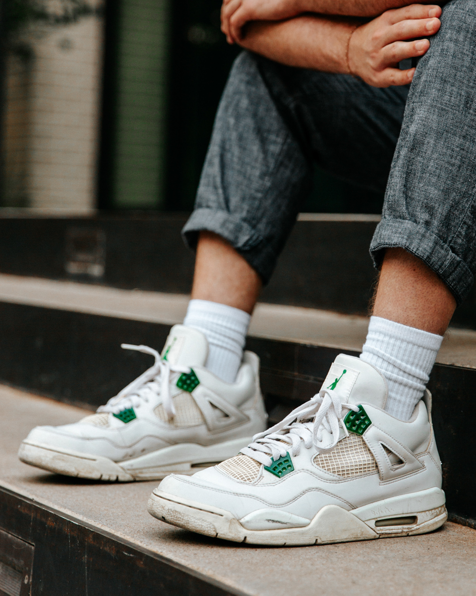 pine green 4's