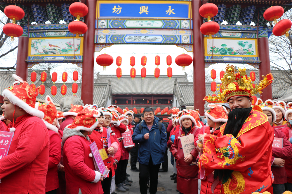 永兴坊正月初五 接福纳祥 迎财神