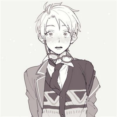 帅气眼镜男生漫画头像2018精选 戴眼镜的帅气