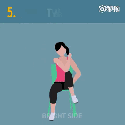 坐着锻炼也能去除小肚子