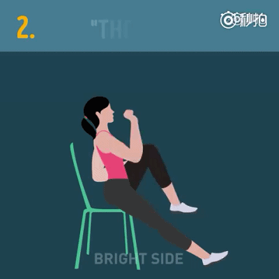 坐着锻炼也能去除小肚子