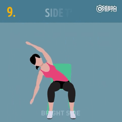 坐着锻炼也能去除小肚子