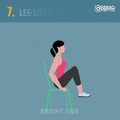 坐着锻炼也能去除小肚子