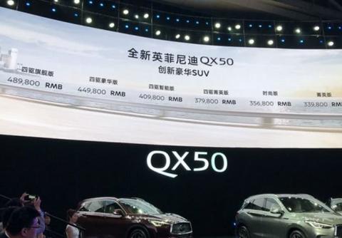 英菲尼迪推出东风国产版QX50，日系三宝是你的菜吗？